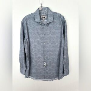 Joseph Abboud Blue Patterned Men's Shirt